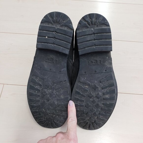 Black Suede Ankle Boots - Picture 7 of 10